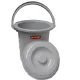 Curver wc emmer toilet emmer met deksel10 liter